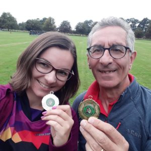 Patrick and Lydia with medals